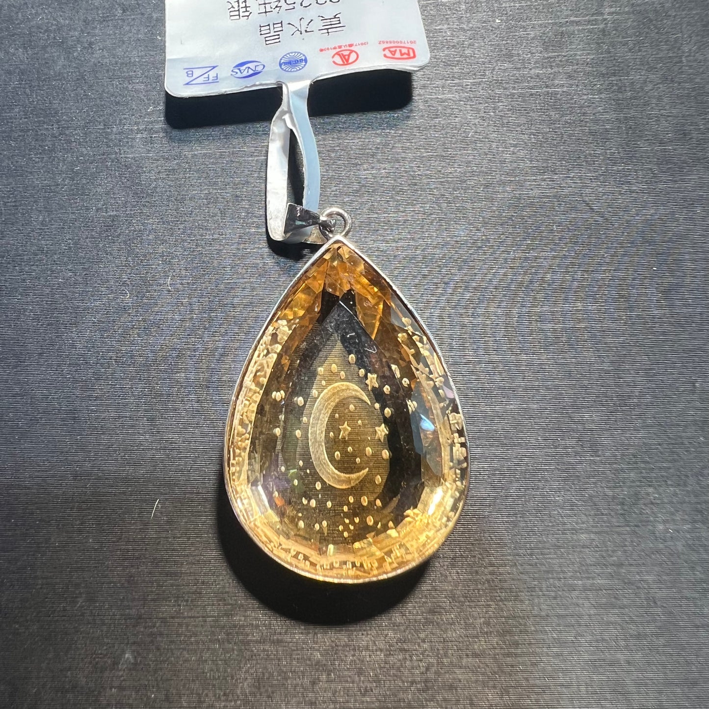 Citrine pendant silver 925