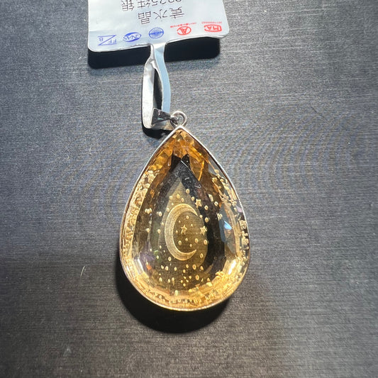 Citrine pendant silver 925