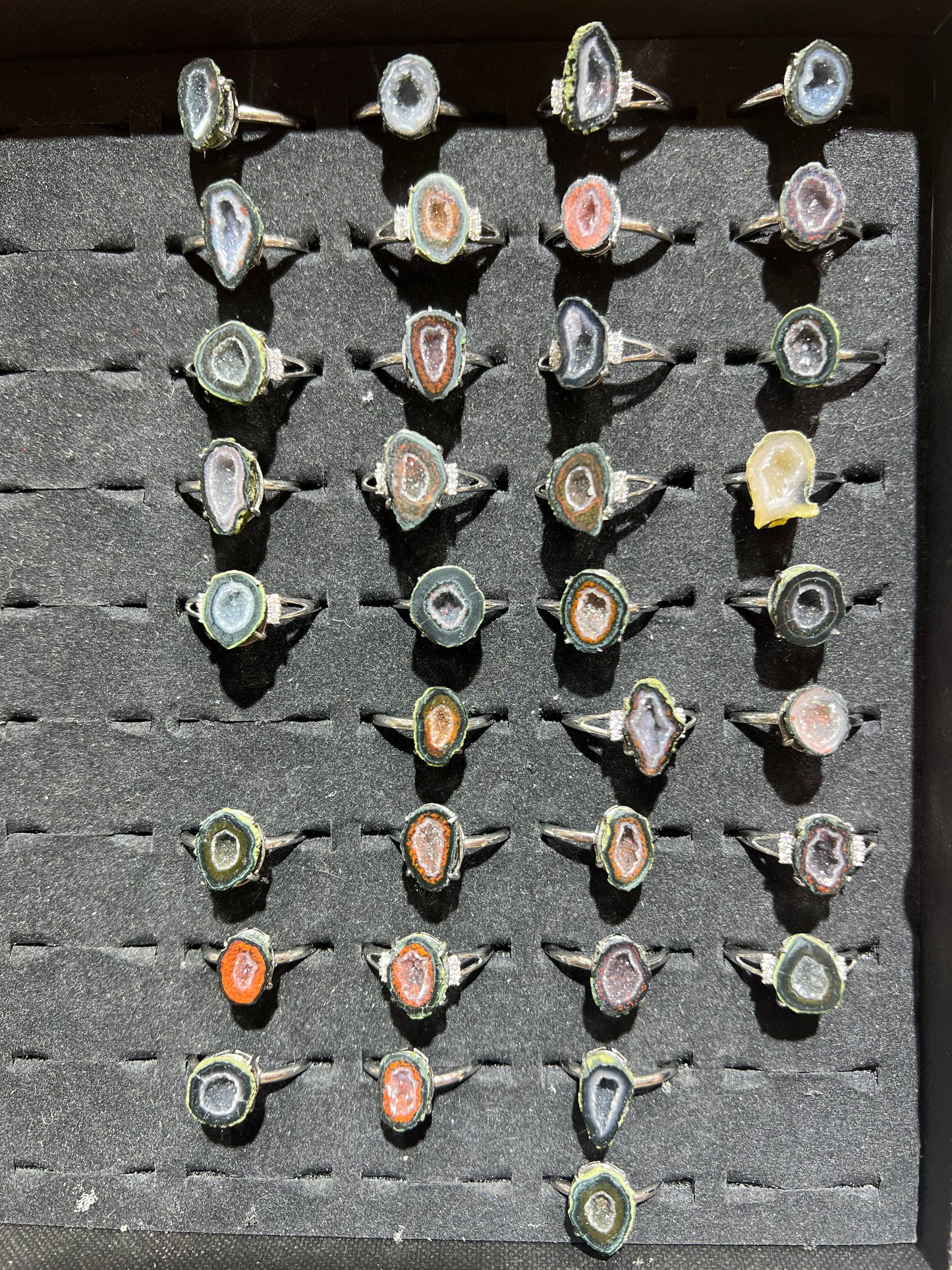 Geode ring silver 925