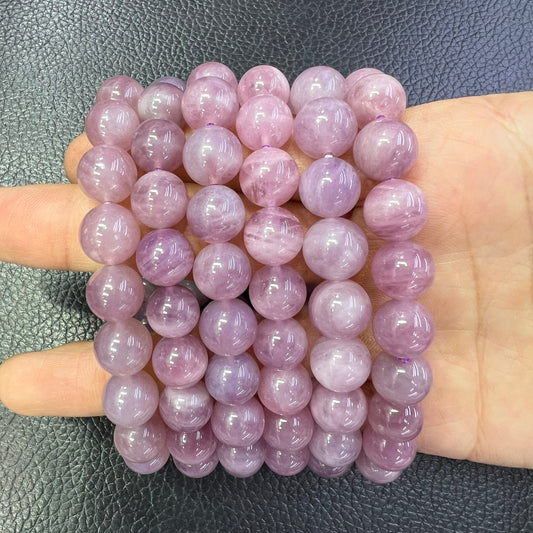 Purple rose quartz bracelet