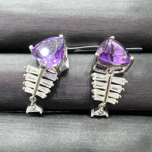 Amethyst pendant  silver 925