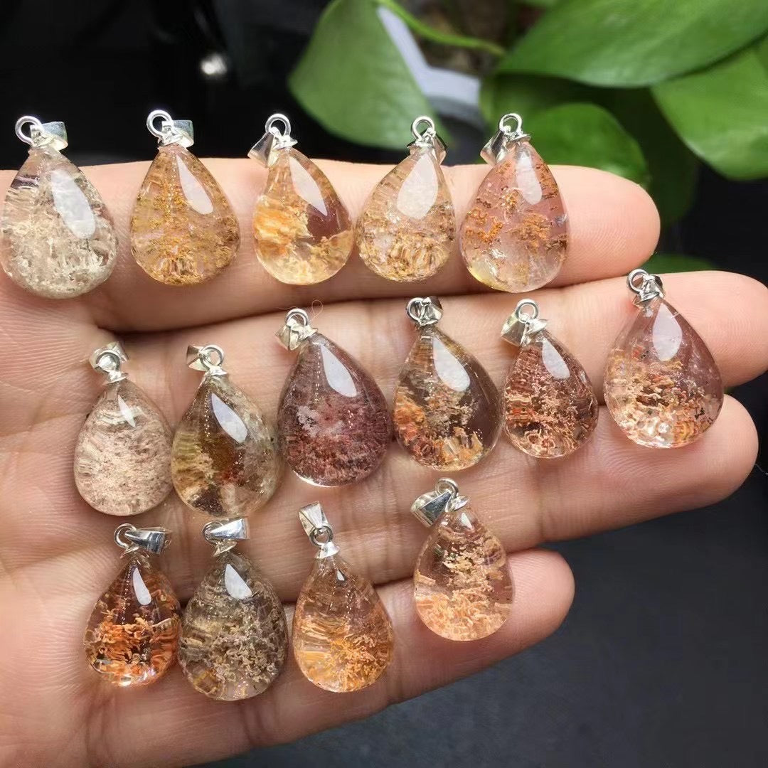 Garden quartz pendant silver 925