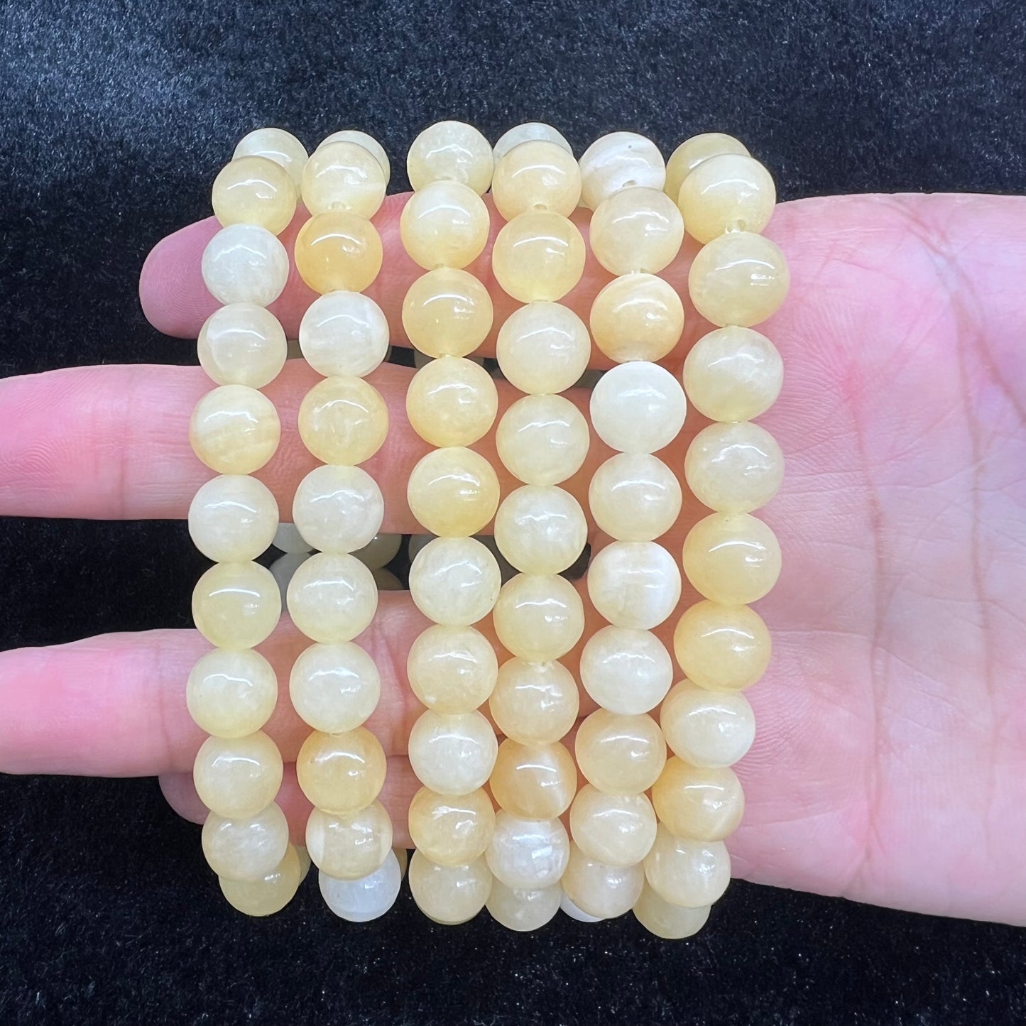 Yellow jade bracelet