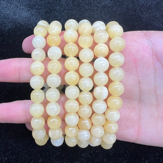 Yellow jade bracelet