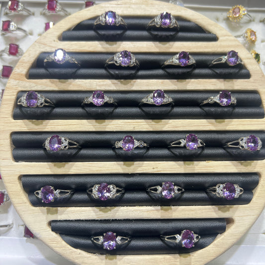 Amethyst ring silver 925