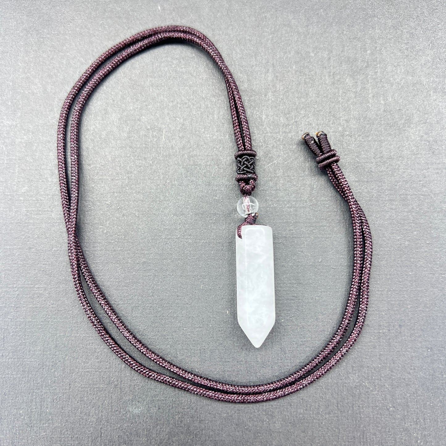 Crystal point necklace