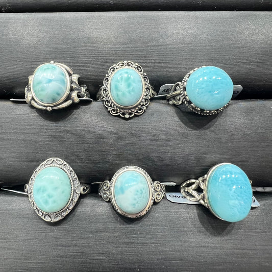 Larimar ring silver 925