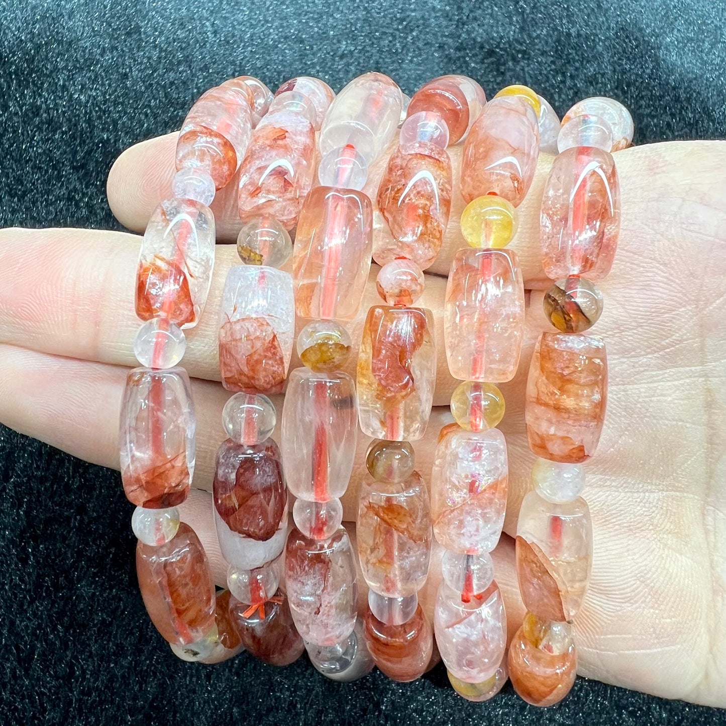 Fire quartz bracelet