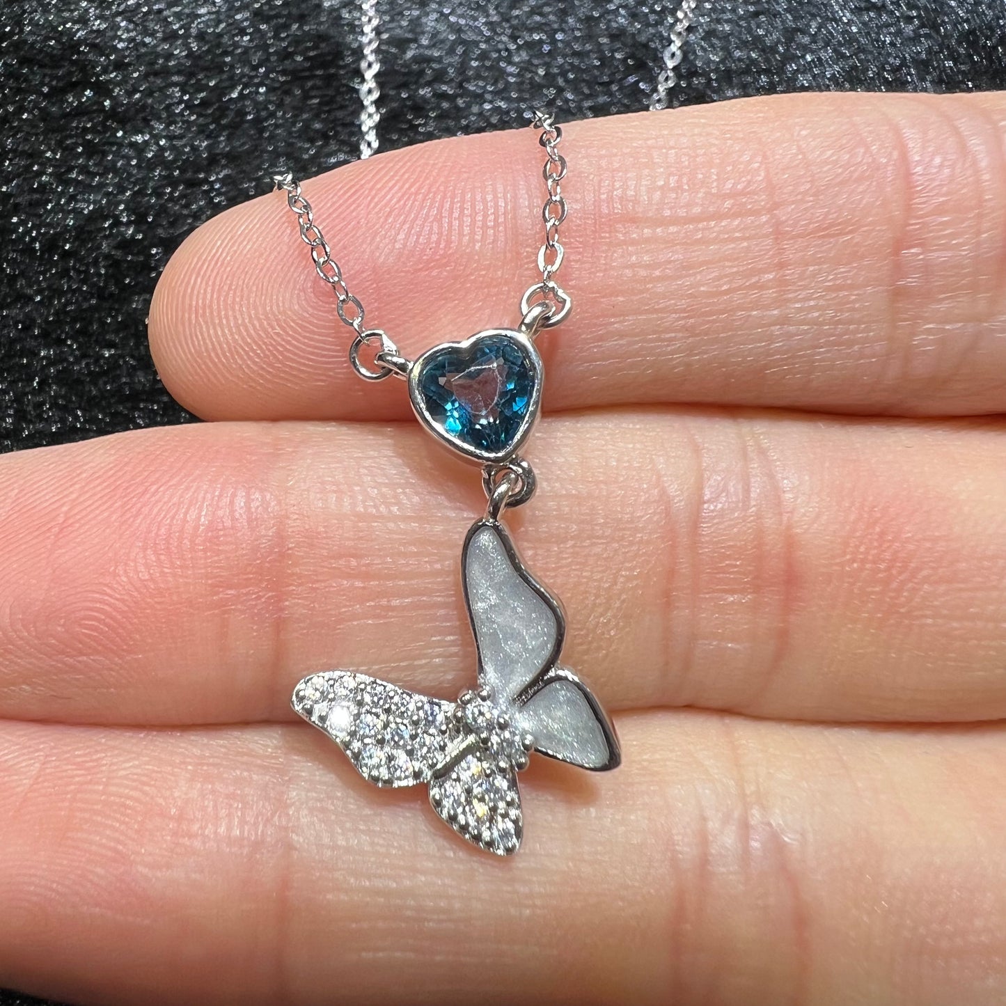 Topaz necklace silver 925