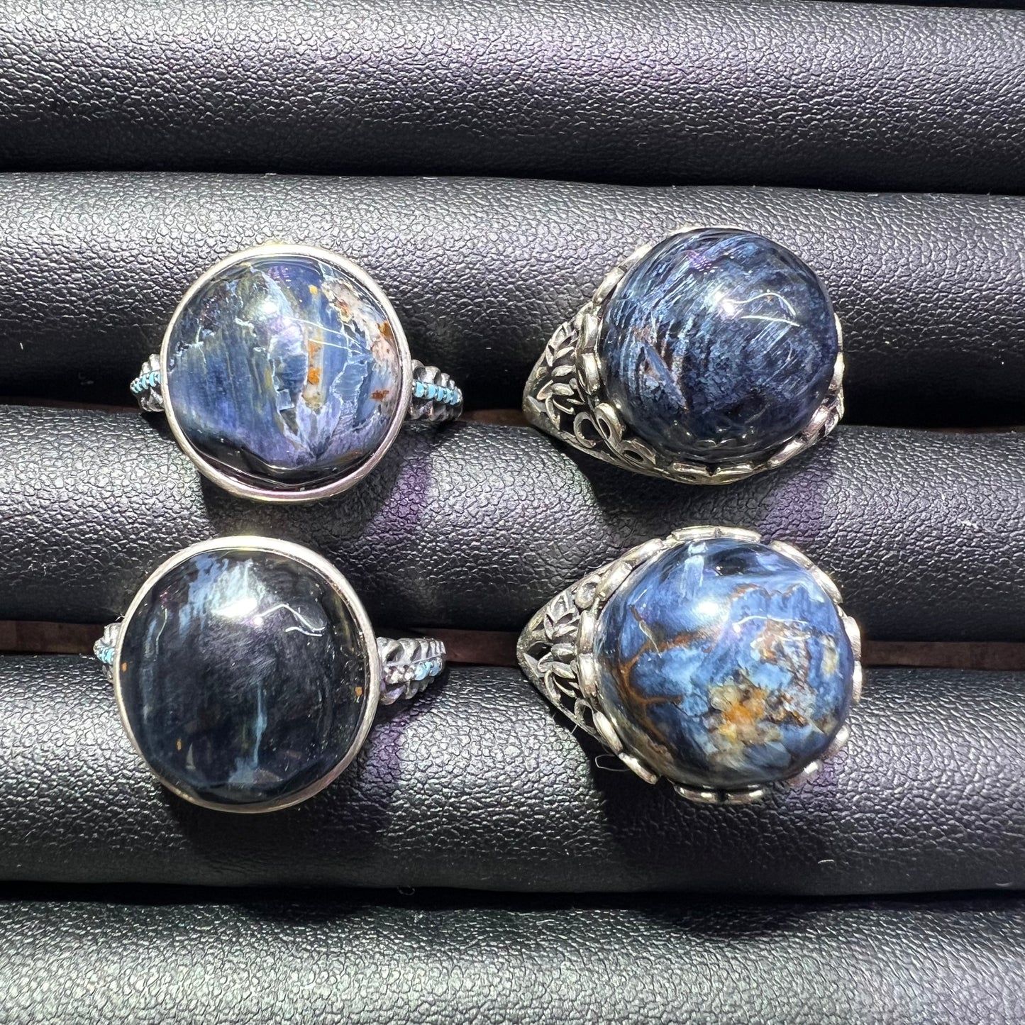 Petersite silver ring