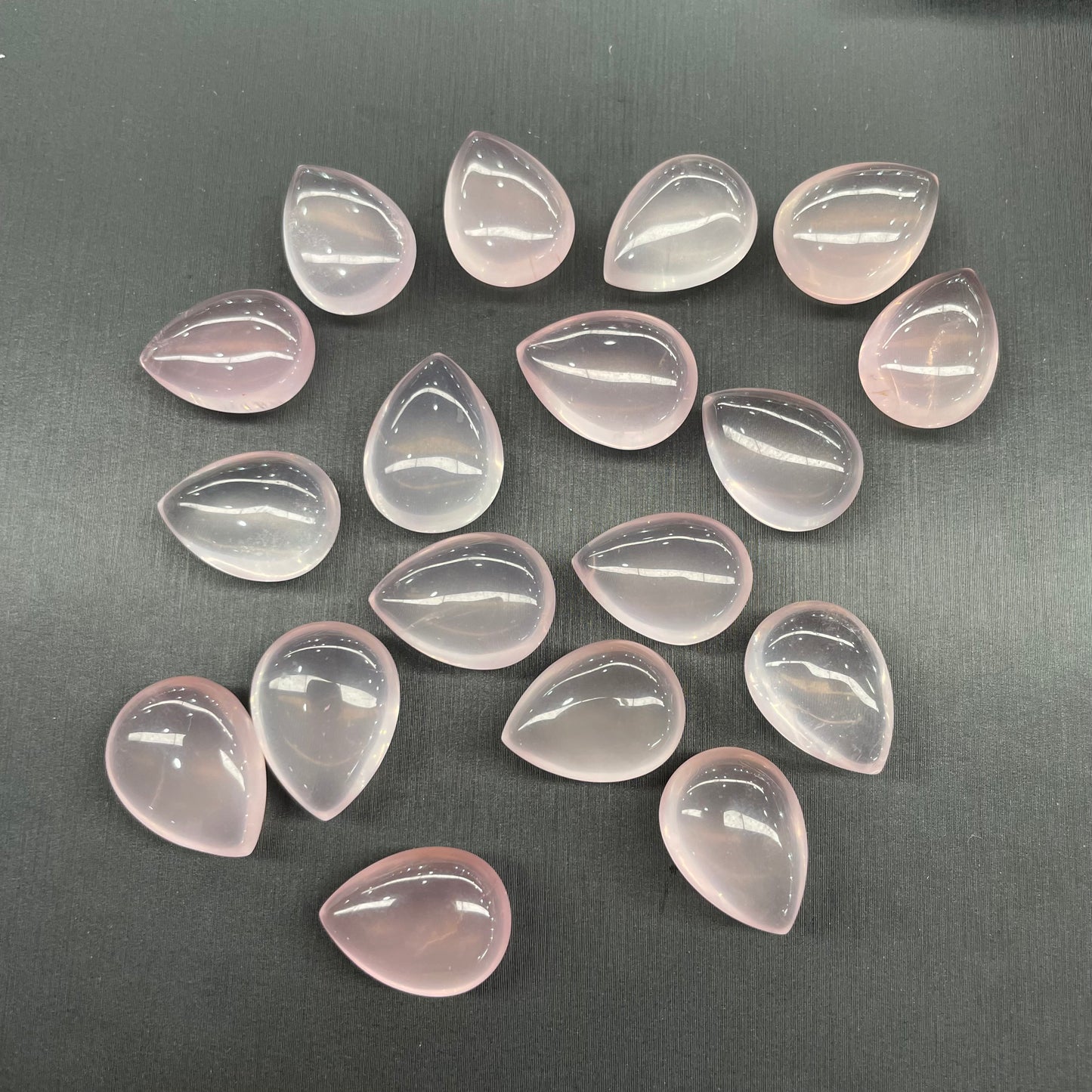 Rose quartz tear drop