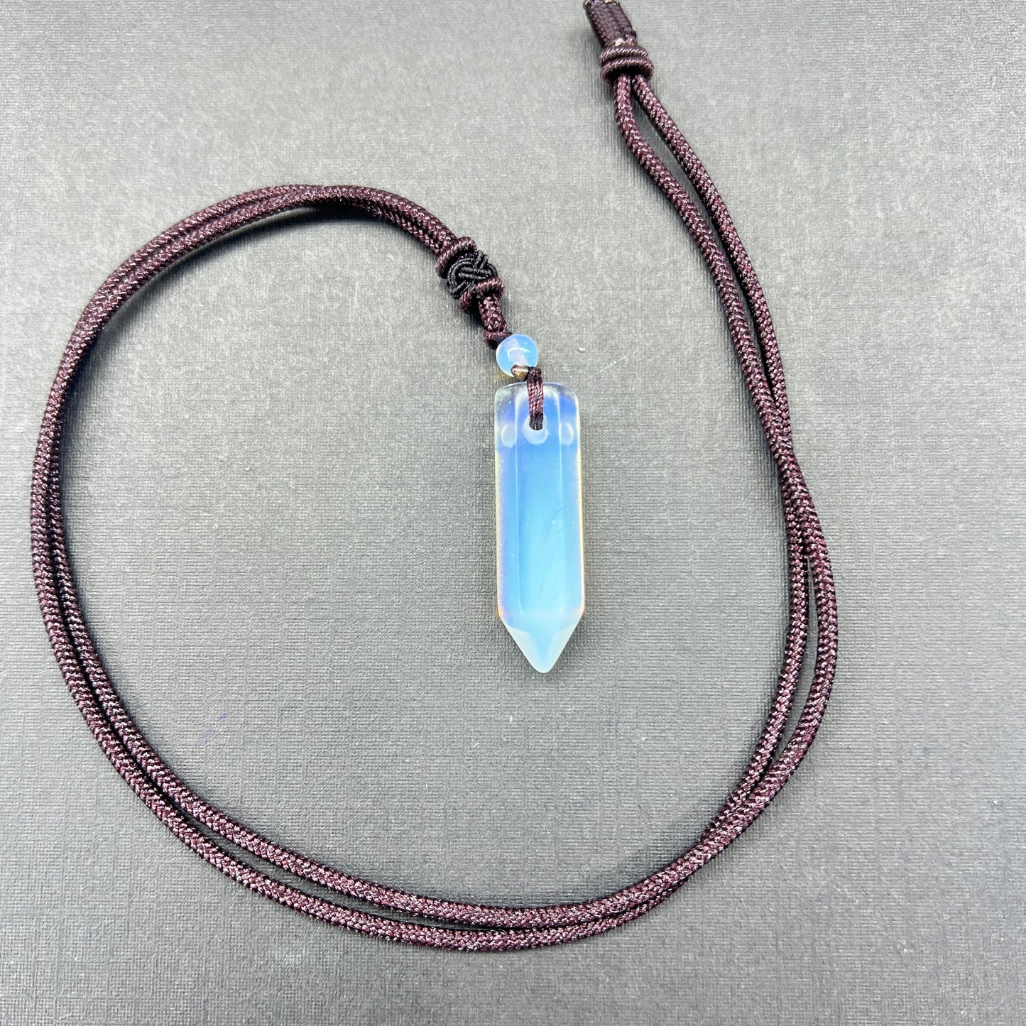 Crystal point necklace
