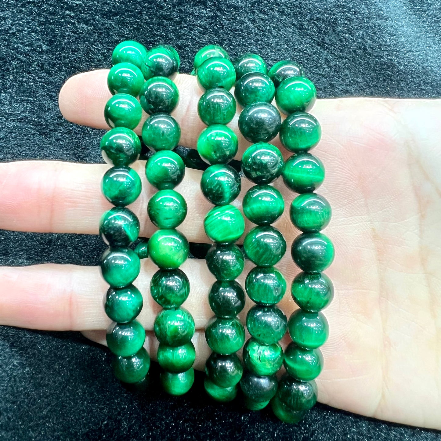 Colored tiger eye bracelet