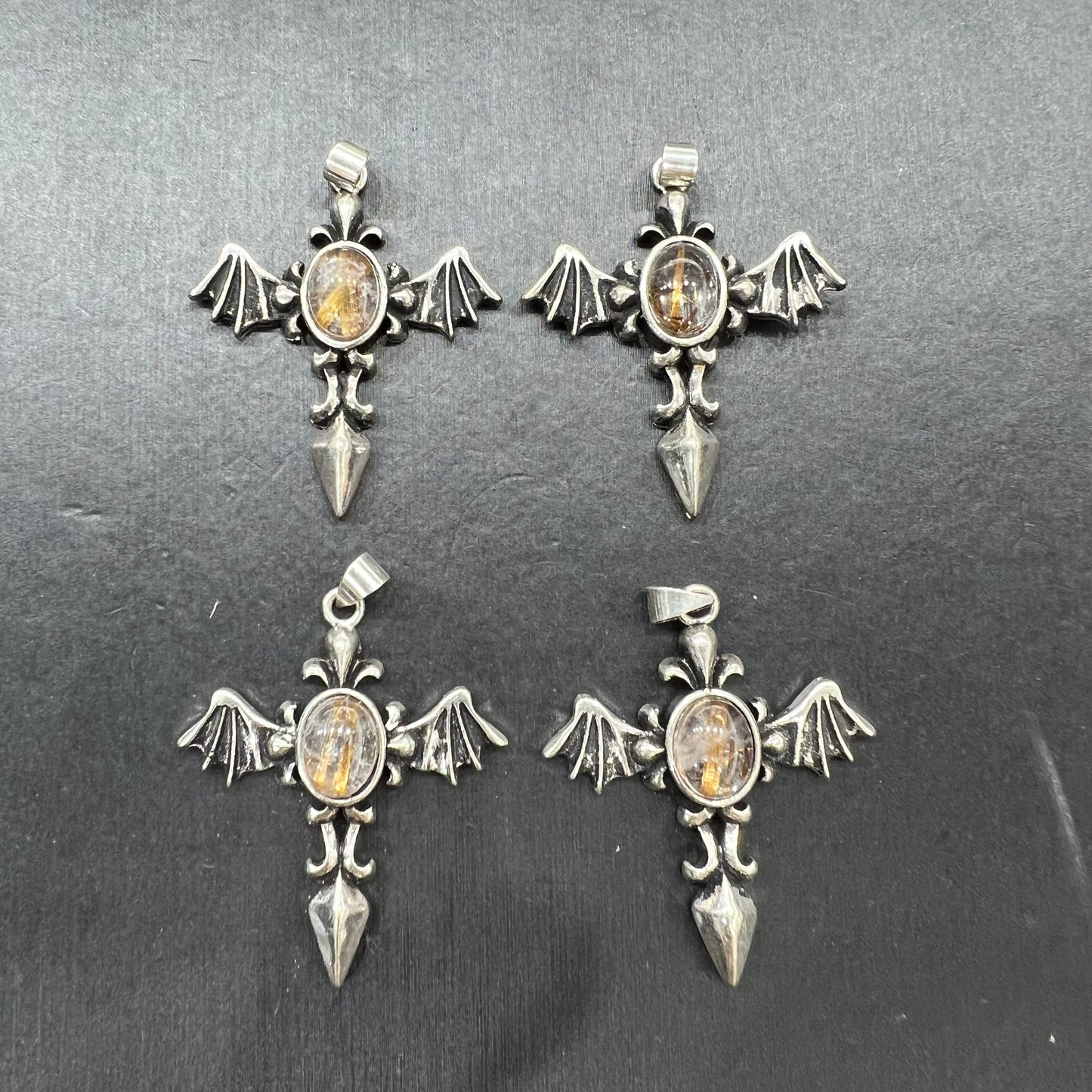 Copper rutile pendant copper