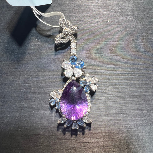 Amethyst pendant silver 925