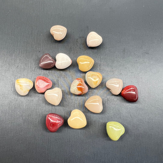 Alashan agate heart bead