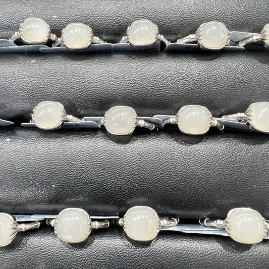 Hetian jade ring silver 925