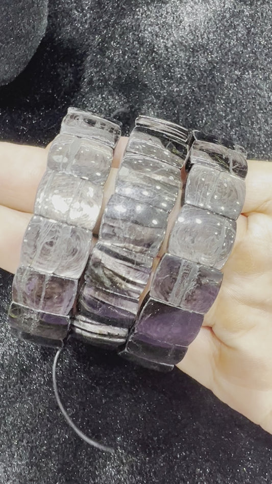 Hypersthene bangle bracelet