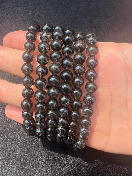 Black rutile bracelet